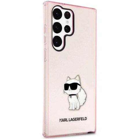 Etui Karl Lagerfeld Ikonik Choupette na Samsung Galaxy S23 Ultra - różowe Etui Karl Lagerfeld Ikonik Choupette na Samsung Galaxy S23 Ultra - różowe