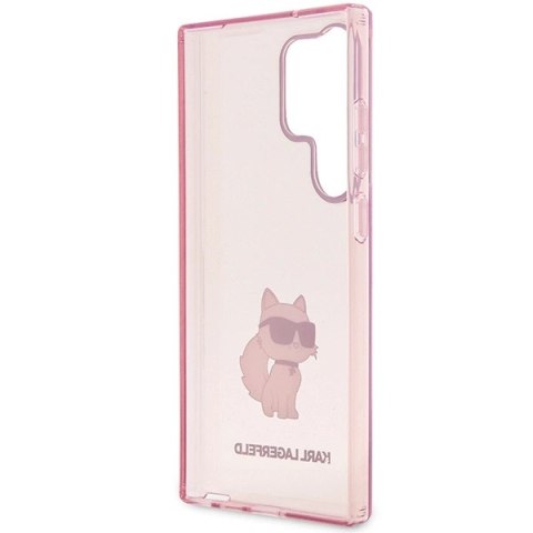 Etui Karl Lagerfeld Ikonik Choupette na Samsung Galaxy S23 Ultra - różowe Etui Karl Lagerfeld Ikonik Choupette na Samsung Galaxy S23 Ultra - różowe