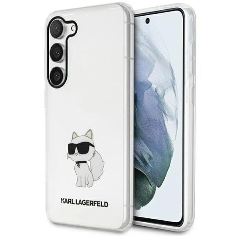 Etui Karl Lagerfeld Ikonik Choupette na Samsung Galaxy S23 - przezroczyste Etui Karl Lagerfeld Ikonik Choupette na Samsung Galaxy S23 - przezroczyste