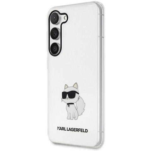 Etui Karl Lagerfeld Ikonik Choupette na Samsung Galaxy S23 - przezroczyste Etui Karl Lagerfeld Ikonik Choupette na Samsung Galaxy S23 - przezroczyste