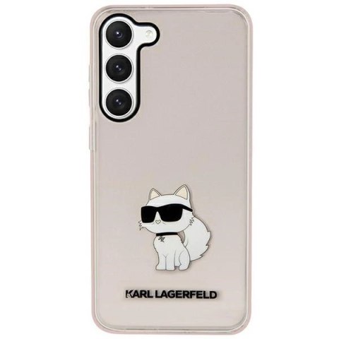 Etui Karl Lagerfeld Ikonik Choupette na Samsung Galaxy S23+ - różowe Etui Karl Lagerfeld Ikonik Choupette na Samsung Galaxy S23+ - różowe