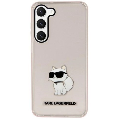 Etui Karl Lagerfeld Ikonik Choupette na Samsung Galaxy S23 - różowe Etui Karl Lagerfeld Ikonik Choupette na Samsung Galaxy S23 - różowe