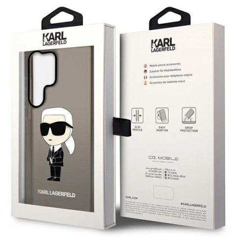 Etui Karl Lagerfeld Ikonik Karl na Samsung Galaxy S23 Ultra - czarne Etui Karl Lagerfeld Ikonik Karl na Samsung Galaxy S23 Ultra - czarne