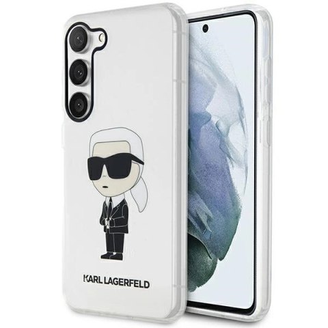 Etui Karl Lagerfeld Ikonik Karl na Samsung Galaxy S23+ - przezroczyste Etui Karl Lagerfeld Ikonik Karl na Samsung Galaxy S23+ - przezroczyste