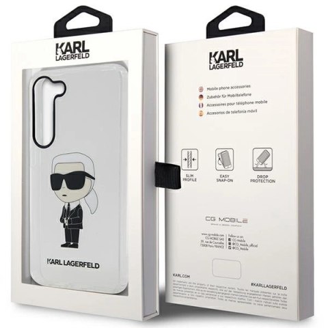 Etui Karl Lagerfeld Ikonik Karl na Samsung Galaxy S23 - przezroczyste Etui Karl Lagerfeld Ikonik Karl na Samsung Galaxy S23 - przezroczyste