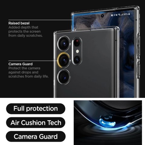 Etui Spigen Liquid Crystal na Samsung Galaxy S23 Ultra - przezroczyste Etui Spigen Liquid Crystal na Samsung Galaxy S23 Ultra - przezroczyste