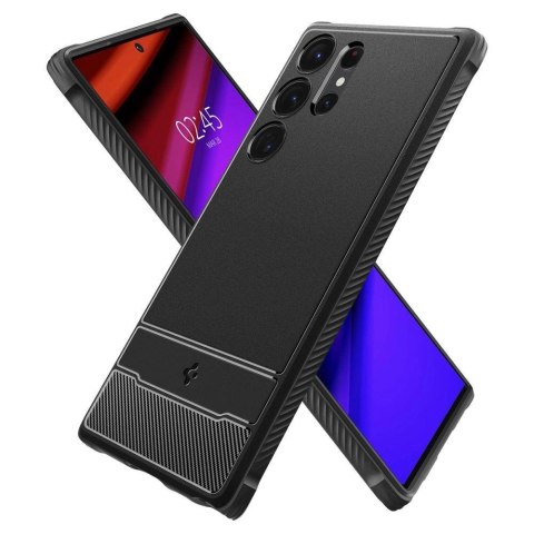 Etui Spigen Rugged Armor na Samsung Galaxy S23 Ultra - czarny mat Etui Spigen Rugged Armor na Samsung Galaxy S23 Ultra - czarny mat