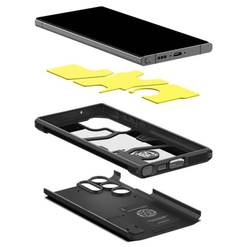 Etui Spigen Tough Armor na Samsung Galaxy S23 Ultra - czarne Etui Spigen Tough Armor na Samsung Galaxy S23 Ultra - czarne