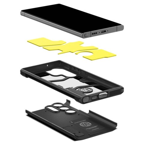 Etui Spigen Tough Armor na Samsung Galaxy S23 Ultra - czarne Etui Spigen Tough Armor na Samsung Galaxy S23 Ultra - czarne