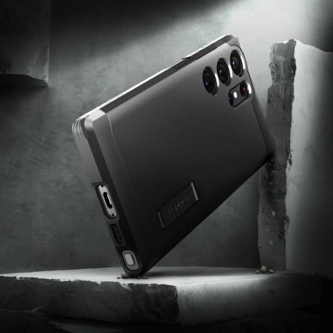 Etui Spigen Tough Armor na Samsung Galaxy S23 Ultra - czarne Etui Spigen Tough Armor na Samsung Galaxy S23 Ultra - czarne