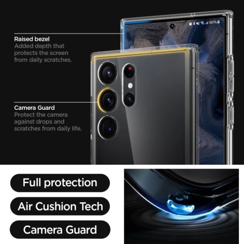 Etui Spigen Ultra Hybrid na Samsung Galaxy S23 Ultra - przezroczyste Etui Spigen Ultra Hybrid na Samsung Galaxy S23 Ultra - przezroczyste