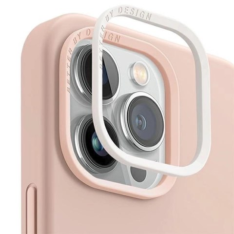 Etui UNIQ Lino Hue Magclick Charging na iPhone 14 Plus - różowe Etui UNIQ Lino Hue Magclick Charging na iPhone 14 Plus - różowe