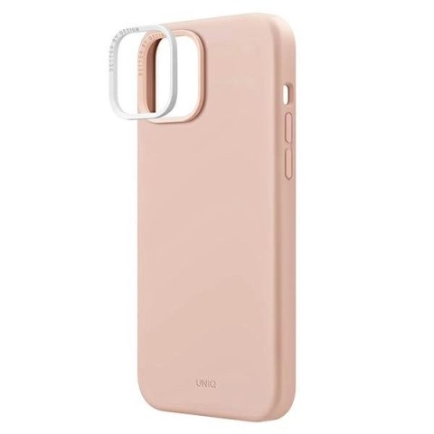 Etui UNIQ Lino Hue Magclick Charging na iPhone 14 - różowe