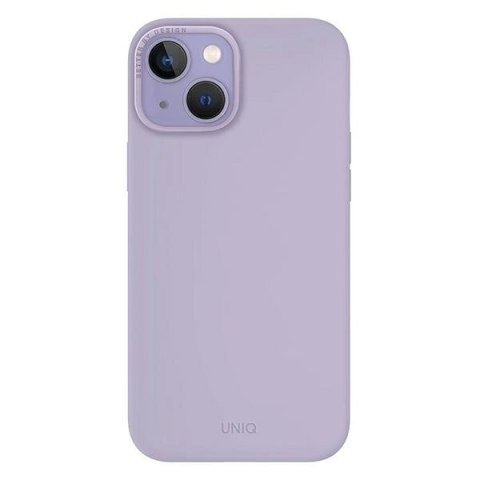 Etui Uniq Lino na iPhone 14 Plus - liliowe