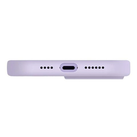 Etui Uniq Lino na iPhone 14 Plus - liliowe