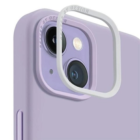 Etui Uniq Lino na iPhone 14 Plus - liliowe