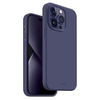 Etui Uniq Lino na iPhone 14 Pro Max - purpurowe