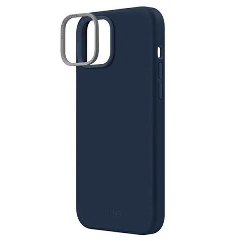 Etui Uniq Lino na iPhone 14 - niebieskie Etui Uniq Lino na iPhone 14 - niebieskie
