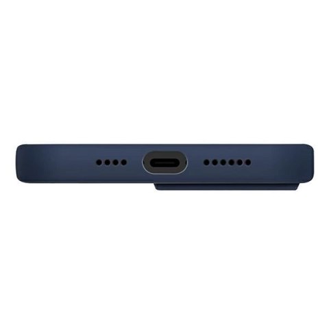 Etui Uniq Lino na iPhone 14 - niebieskie Etui Uniq Lino na iPhone 14 - niebieskie