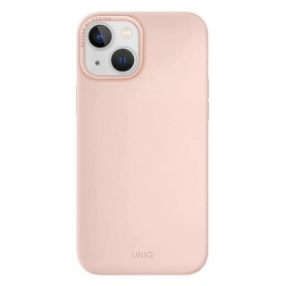 Etui Uniq Lino na iPhone 14 - różowe