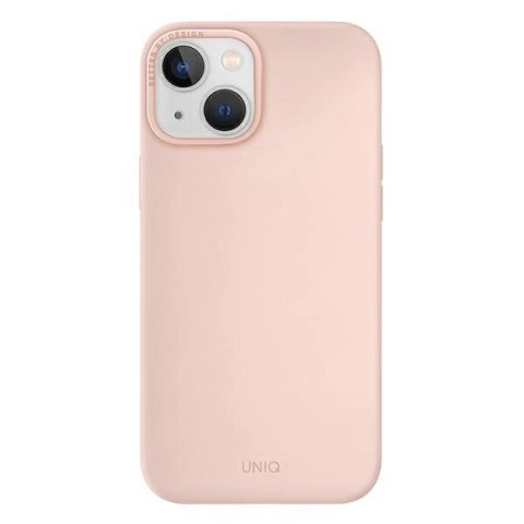 Etui Uniq Lino na iPhone 14 - różowe Etui Uniq Lino na iPhone 14 - różowe