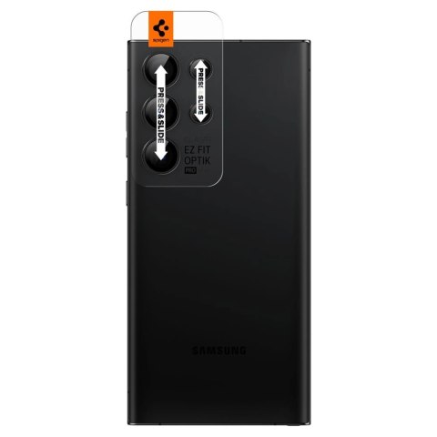 Osłona aparatu Spigen Glas.tR EZ Fit Optik Camera Protector na Samsung Galaxy S23 Ultra - czarna 2 szt. Osłona aparatu Spigen Glas.tR EZ Fit Optik Camera Protector na Samsung Galaxy S23 Ultra - czarna 2 szt.