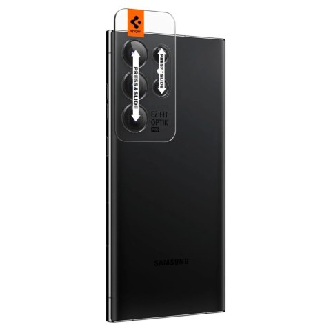 Osłona aparatu Spigen Glas.tR EZ Fit Optik Camera Protector na Samsung Galaxy S23 Ultra - czarna 2 szt. Osłona aparatu Spigen Glas.tR EZ Fit Optik Camera Protector na Samsung Galaxy S23 Ultra - czarna 2 szt.