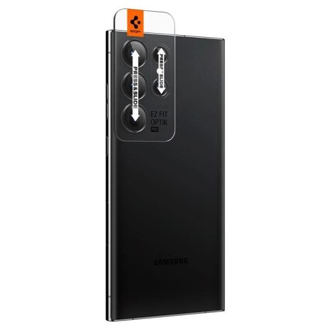 Osłona aparatu Spigen Glas.tR EZ Fit Optik Camera Protector na Samsung Galaxy S23 Ultra - czarna 2 szt. Osłona aparatu Spigen Glas.tR EZ Fit Optik Camera Protector na Samsung Galaxy S23 Ultra - czarna 2 szt.