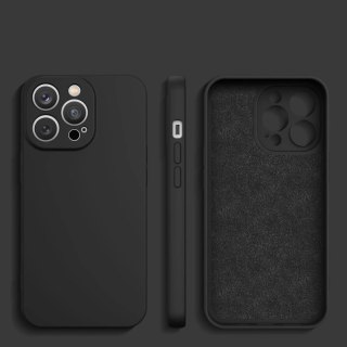 Silicone case etui Samsung Galaxy S23 Ultra silikonowy pokrowiec czarne