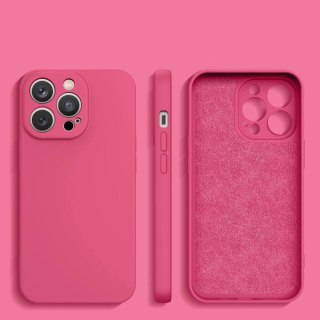 Silicone case etui Samsung Galaxy S23 silikonowy pokrowiec fuksja
