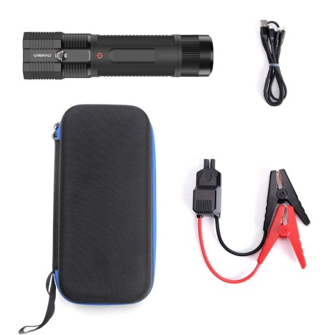 Choetech jump starter z powerbankiem 8000mAh - latarka LED (TC0016) - czarny Choetech jump starter z powerbankiem 8000mAh - latarka LED (TC0016) - czarny