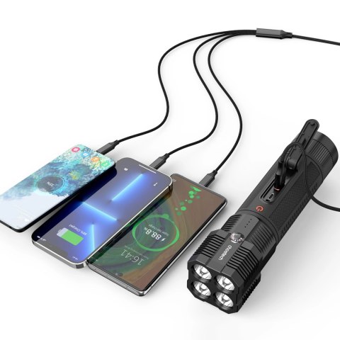Choetech jump starter z powerbankiem 8000mAh - latarka LED (TC0016) - czarny Choetech jump starter z powerbankiem 8000mAh - latarka LED (TC0016) - czarny