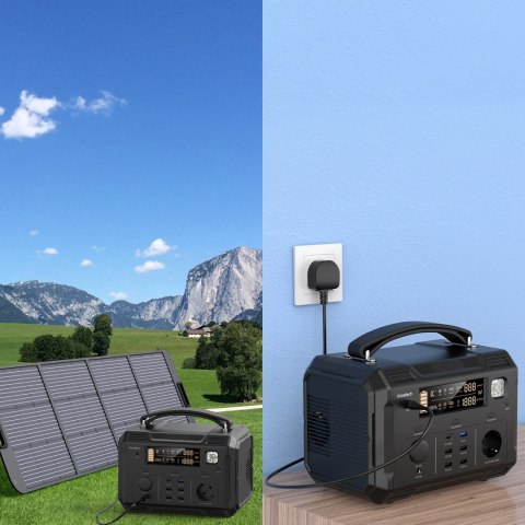 Choetech przenośna stacja zasilania powerbank 484Wh 500W czarna (BS004) Choetech przenośna stacja zasilania powerbank 484Wh 500W czarna (BS004)