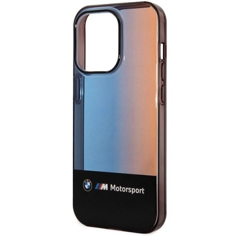 Etui BMW Half Tricolor na iPhone 14 Pro - czarne