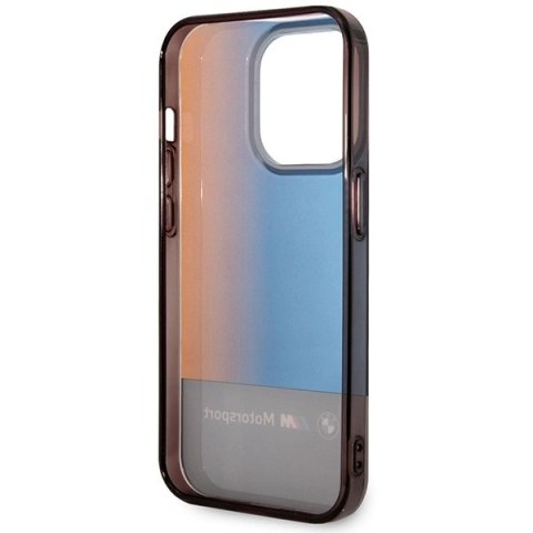 Etui BMW Half Tricolor na iPhone 14 Pro - czarne