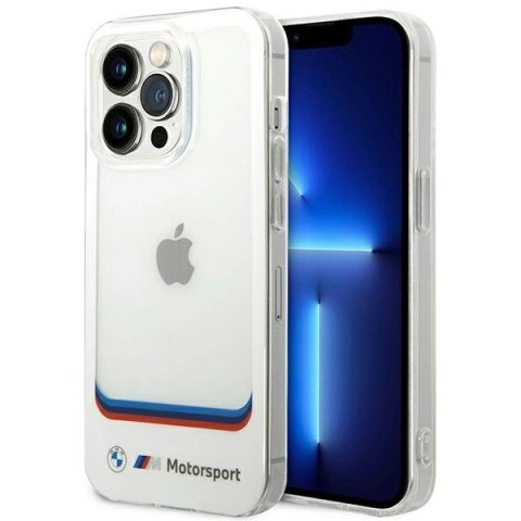 Etui BMW Transparent Center na iPhone 14 Pro Max 6,7" - białe Etui BMW Transparent Center na iPhone 14 Pro Max 6,7" - białe