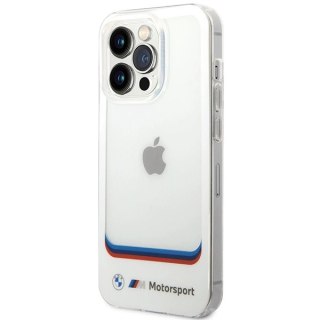 Etui BMW Transparent Center na iPhone 14 Pro Max 6,7" - białe