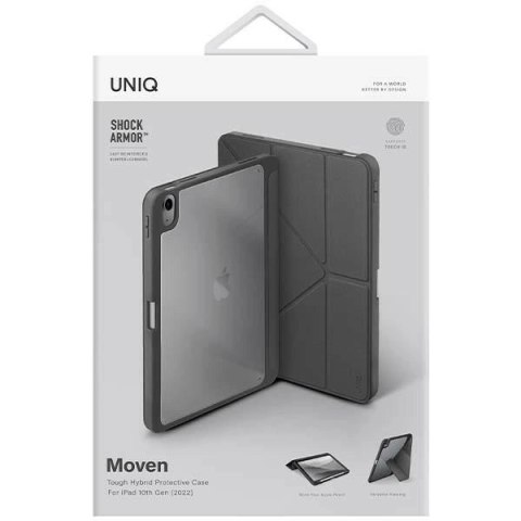 Etui UNIQ Moven na iPad 10 gen (2022) - szare