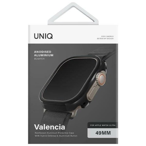 Etui UNIQ Valencia na Apple Watch Ultra 49 mm - czarne
