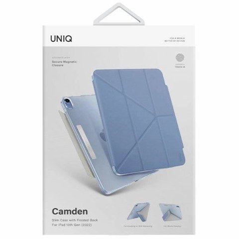 Etui Uniq Camden na iPad 10 gen (2022) - niebieskie Etui Uniq Camden na iPad 10 gen (2022) - niebieskie