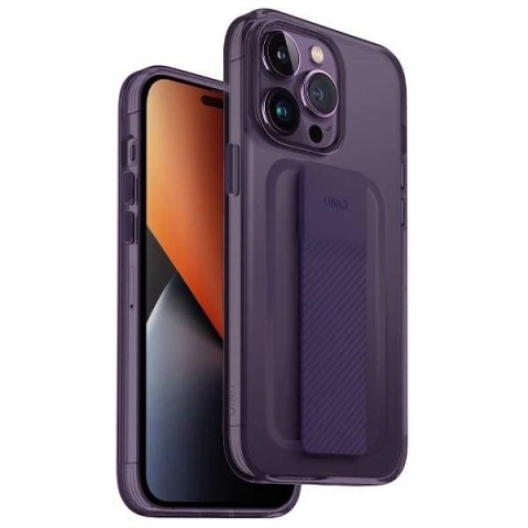 Etui Uniq Heldro Mount na iPhone 14 Pro Max - fioletowe