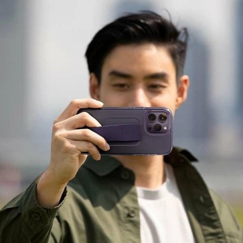 Etui Uniq Heldro Mount na iPhone 14 Pro Max - fioletowe