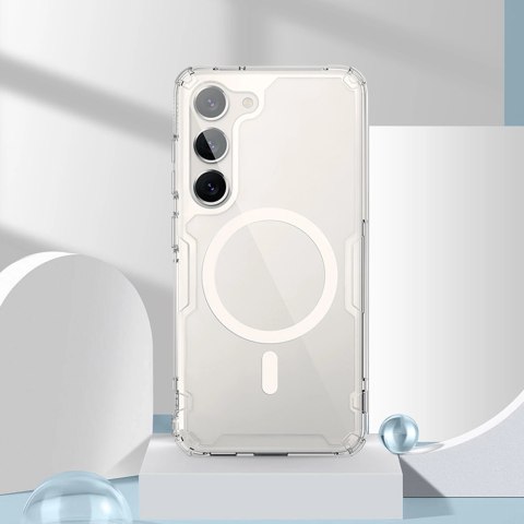 Nillkin Nature Pro Magnetic Case etui do Samsung Galaxy S23+ z MagSafe pancerny pokrowiec białe Nillkin Nature Pro Magnetic Case etui do Samsung Galaxy S23+ z MagSafe pancerny pokrowiec białe