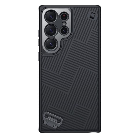 Nillkin Strap Case etui do Samsung Galaxy S23 Ultra pancerny pokrowiec z paskiem na rękę czarne Nillkin Strap Case etui do Samsung Galaxy S23 Ultra pancerny pokrowiec z paskiem na rękę czarne