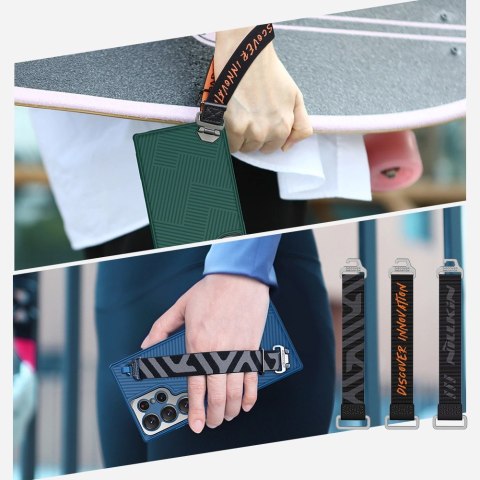 Nillkin Strap Case etui do Samsung Galaxy S23 Ultra pancerny pokrowiec z paskiem na rękę zielone Nillkin Strap Case etui do Samsung Galaxy S23 Ultra pancerny pokrowiec z paskiem na rękę zielone