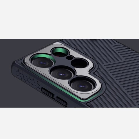 Nillkin Strap Case etui do Samsung Galaxy S23 Ultra pancerny pokrowiec z paskiem na rękę zielone Nillkin Strap Case etui do Samsung Galaxy S23 Ultra pancerny pokrowiec z paskiem na rękę zielone