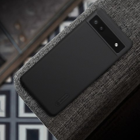 Nillkin Super Frosted Shield etui do Google Pixel 6a pokrowiec na telefon czarne Nillkin Super Frosted Shield etui do Google Pixel 6a pokrowiec na telefon czarne