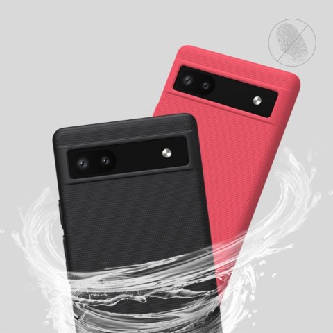 Nillkin Super Frosted Shield etui do Google Pixel 6a pokrowiec na telefon czarne Nillkin Super Frosted Shield etui do Google Pixel 6a pokrowiec na telefon czarne