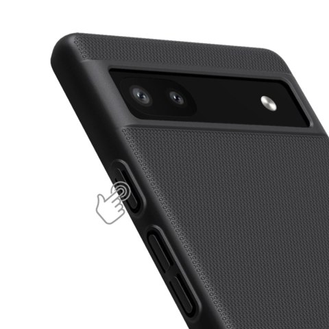 Nillkin Super Frosted Shield etui do Google Pixel 6a pokrowiec na telefon czarne Nillkin Super Frosted Shield etui do Google Pixel 6a pokrowiec na telefon czarne