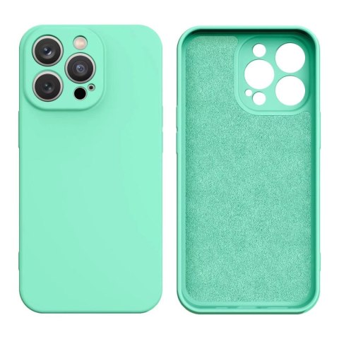 Silicone case etui Samsung Galaxy A34 5G silikonowy pokrowiec miętowozielone Silicone case etui Samsung Galaxy A34 5G silikonowy pokrowiec miętowozielone